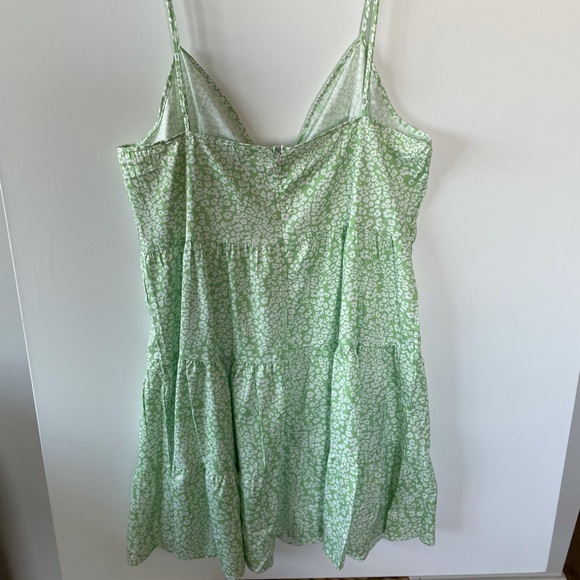 NWOT SheIn 1x Green leopard print dress - Picture 3 of 6